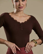 Blusa Feminina Coqueta ref. BLUSA CANELADA - VintedoisK