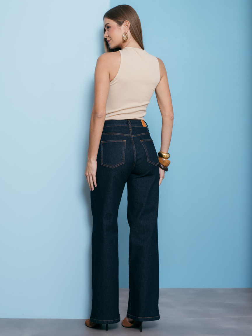 Calça Feminina Skenn ref. JEANS RETA - VintedoisK