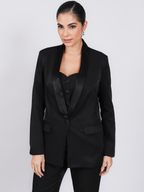 Blazer alfaiataria Gloss 393826 Skenn feminino frente brilhante