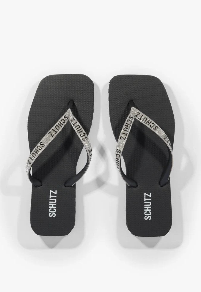 CHINELO BRILHO PRETO S 22295 0010 0001 SCHUTZ