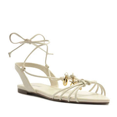 SANDÁLIA RASTEIRA AMARRAÇÃO PINGENTES BRANCA C 30193 0038 0002 ANACAPRI