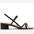 SANDÁLIA SLINGBACK SALTO BLOCO MARROM COFFEE 33 C 30489 0100 0006 ANACAPRI
