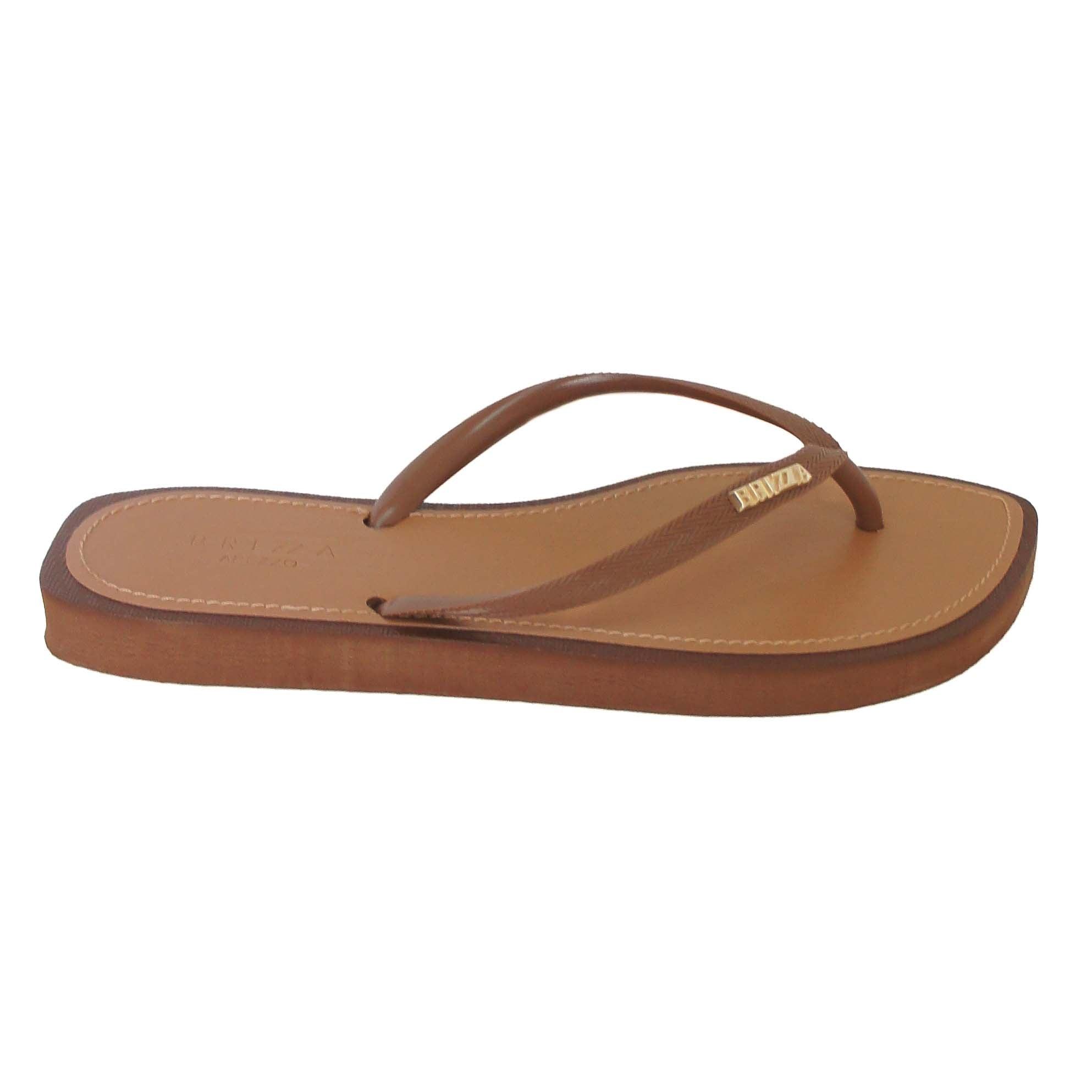 CHINELO DE DEDO MARROM ESCURO RECOURO FLASH BRIZZA Z 19062 0002 0020 BRIZZA - Vintedoisk