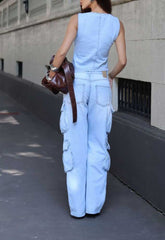 CALÇA CARGO JEANS URBAN 9449 ALCANCE