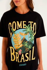 BLUSA T-SHIRT MEDIA BANANARA 344257 FARM RIO