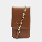 BOLSA PEQUENA MARROM COURO CORRENTE A 50044 0011 0004 AREZZO