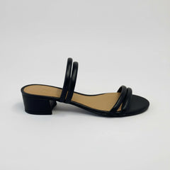 SANDALIA SALTO BLOCO PRETO DUAS TIRAS A 03199 0274 0004 AREZZO