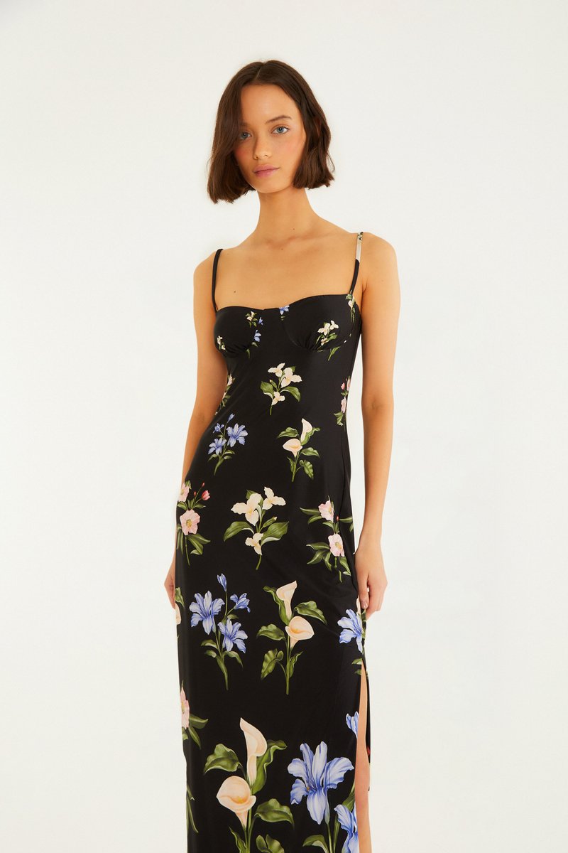 VESTIDO MIDI AGUA DE FLOR 357986 FARM RIO Imagem secundária do produto