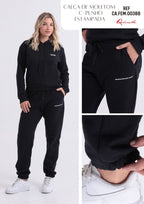 Calça Feminina Revanche ref. MOLETOM PUNHO - VintedoisK