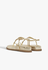 SANDÁLIA PAPETE KATE COURO DOURADA S 21564 0464 0004 SCHUTZ