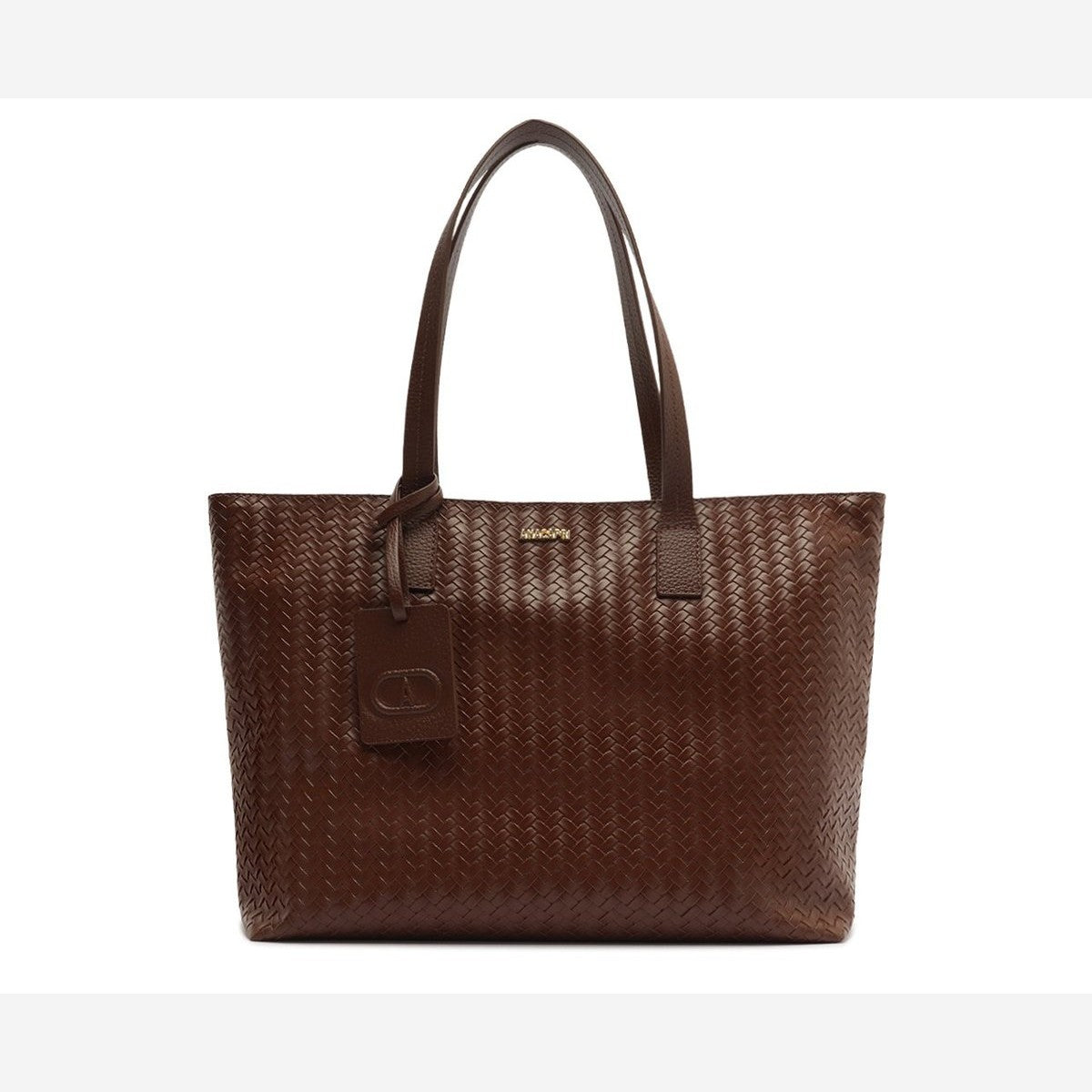 BOLSA SHOPPING GRANDE LININEAR MARROM COFFEE C 50002 0220 0009 ANACAPRI