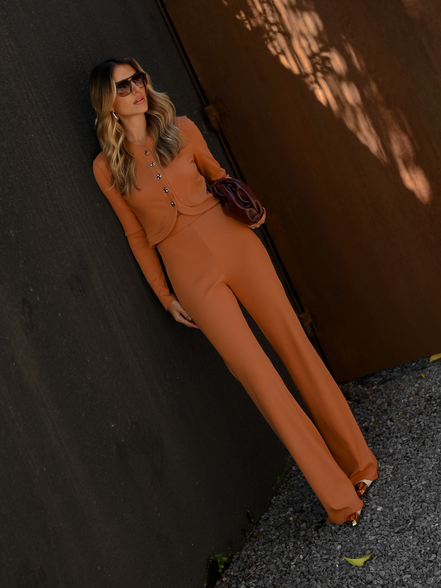 Calça Feminina Skenn ref. TRICOT BANDAGEM - VintedoisK Imagem principal do produto