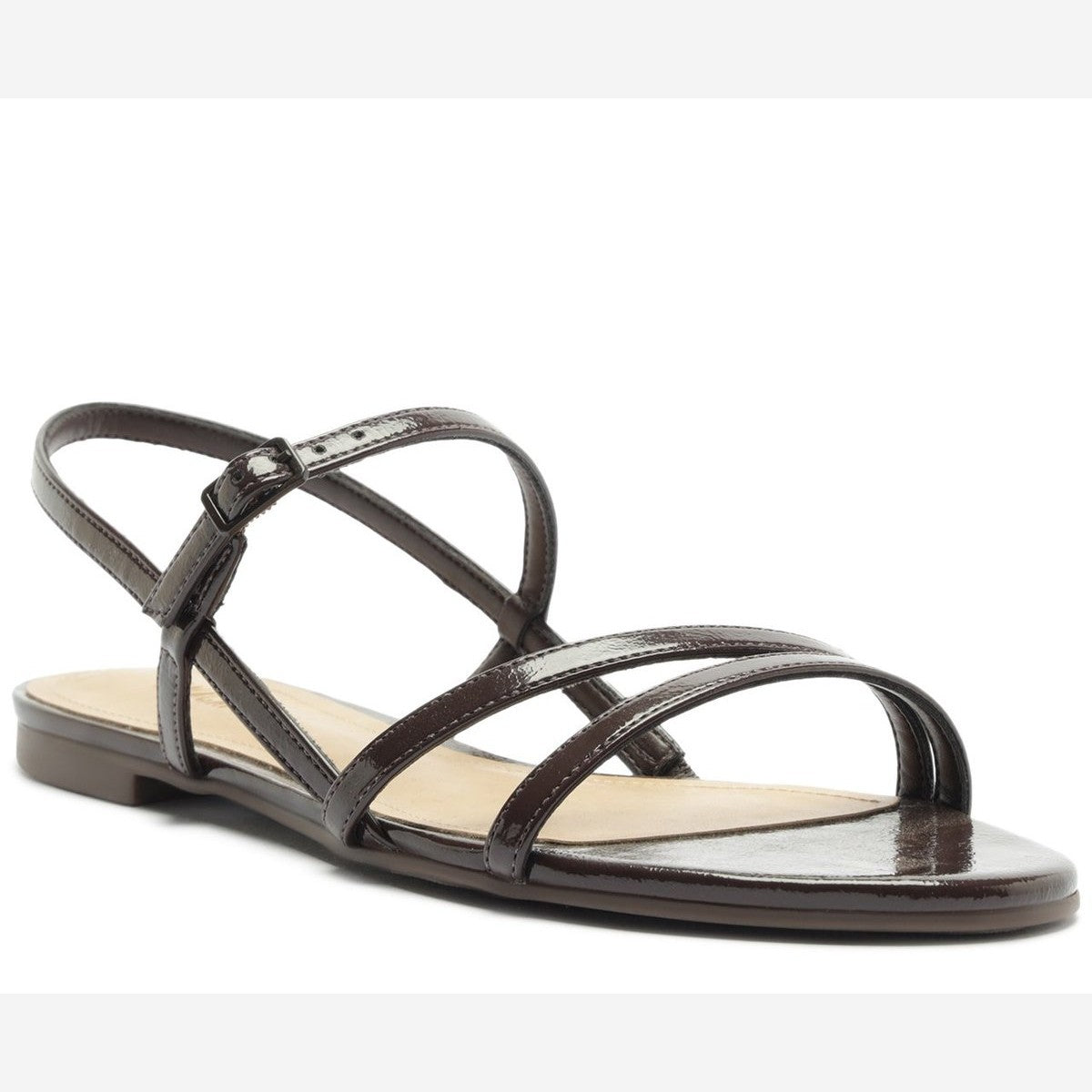SANDÁLIA RASTEIRA SLINGBACK MULTITIRAS MARROM C 30295 0069 0001 ANACAPRI