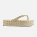 Sandália Feminina BRIZZA ref. DOURADA FLATFORM - VintedoisK