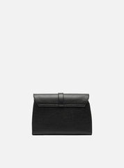 BOLSA TIRACOLO PRETA PEQUENA DETALHE TIRAS METAL A 50011 0896 0001 AREZZO