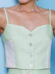 BLUSA LISTRADA LINHO COMPOSE 403154 SKENN