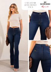 CALÇA JEANS FLARE BOLSO FACA CAFEM00363 REVANCHE