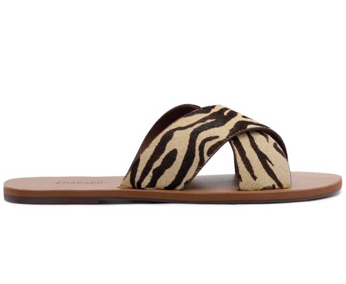 RASTEIRA TIRAS CRUZADAS COURO ANIMAL PRINT C 30014 0004 0269 ANACAPRI