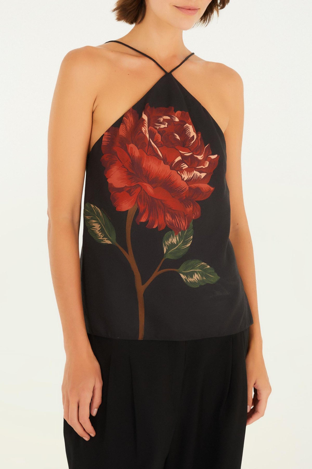Blusa Regata Renda Flor Rosalia 342549 Farm Rio