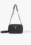 Bolsa tiracolo preta com emblem Schutz frente feminina