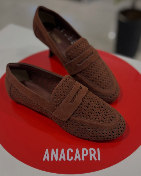 Mocassim Acamurçado Vazado Marrom C 30151 0069 0004 Anacapri — Instagram @lojavintedoisk