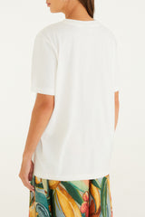 BLUSA T-SHIRT MEDIA LATINO AMERICA 347441 FARM RIO
