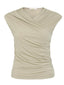 Blusa Begonia franzido feminina Skenn vista frente com drapeado
