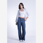 CAMISA ML LISTRADA BOLSO FRENTE CMFEM00023 REVANCHE