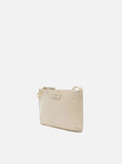 BOLSA TIRACOLO OFFWHITE TRESSÊ PEQUENA TAG A 50021 1022 0002 AREZZO