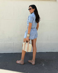 SHORTS JEANS COS ELASTICO AZZURRA 9833009 ALCANCE