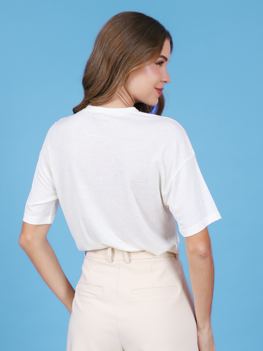 Blusa Malha Lã Bordada 404106 Skenn lateral feminina