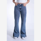 CALÇA JEANS RETA ABERTURA LATERAL CAFEM00497 REVANCHE