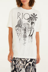 BLUSA T-SHIRT MEDIA RIO PB 349197 FARM RIO
