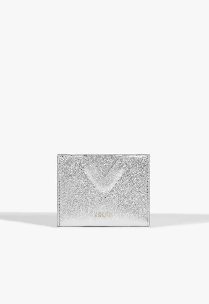PORTA CARTÕES ELLIE COURO PRATA S 46058 0111 0057 SCHUTZ