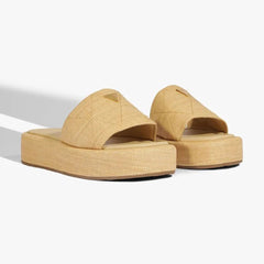 PAPETE VIENA PLATAFORMA PALHA BEGE S 21869 0063 0006 SCHUTZ