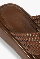 PAPETE VIENA PLATAFORMA X MARROM S 21869 0103 0002 SCHUTZ