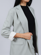 Blazer alfaiataria manga estampada 393803 Skenn detalhe botões
