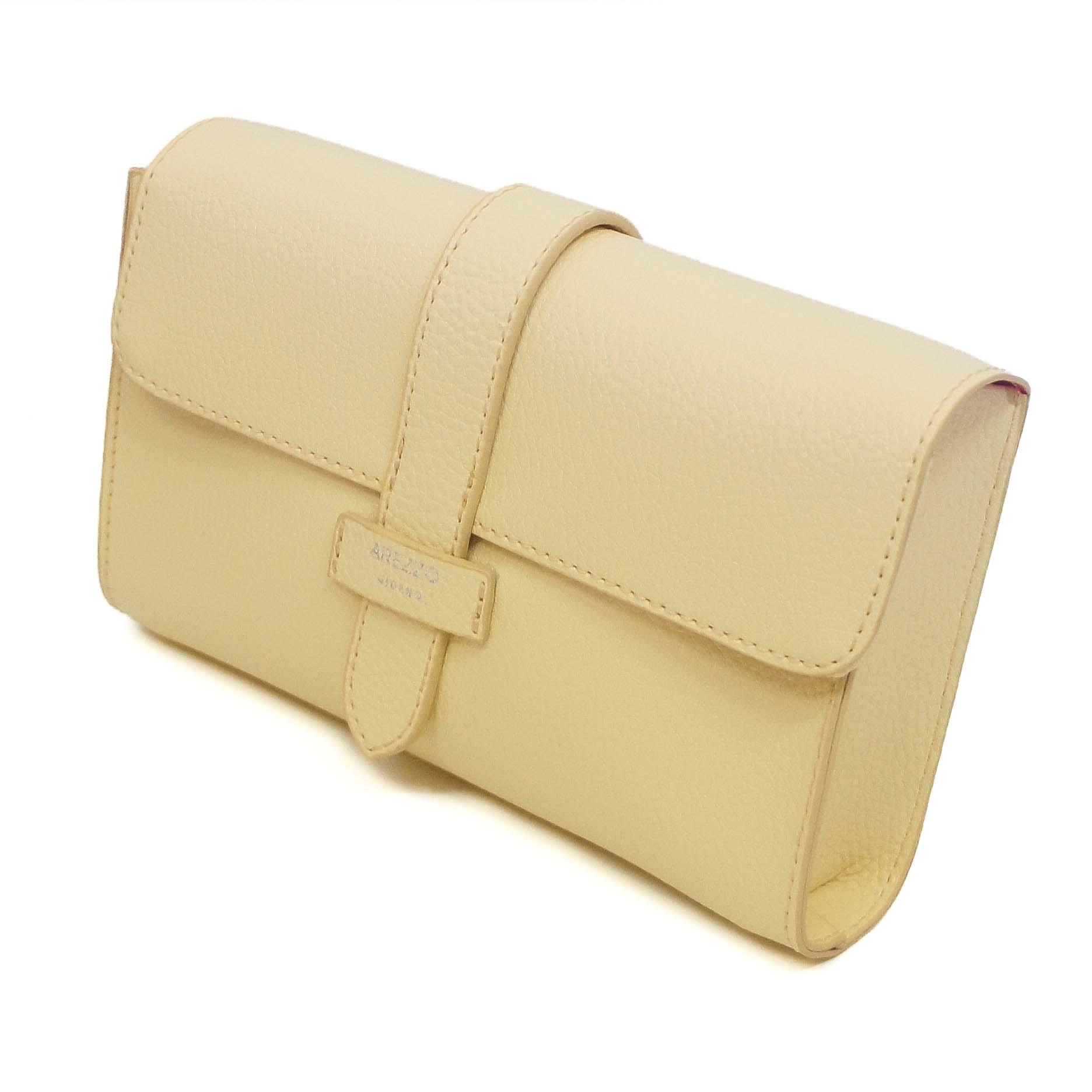 BOLSA TIRACOLO PEQUENA QUADRADA CREME A 50021 0639 0056 AREZZO - Vintedoisk