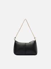 BOLSA TIRACOLO PRETA ALÇA DOURADA A 50021 0907 0001 AREZZO