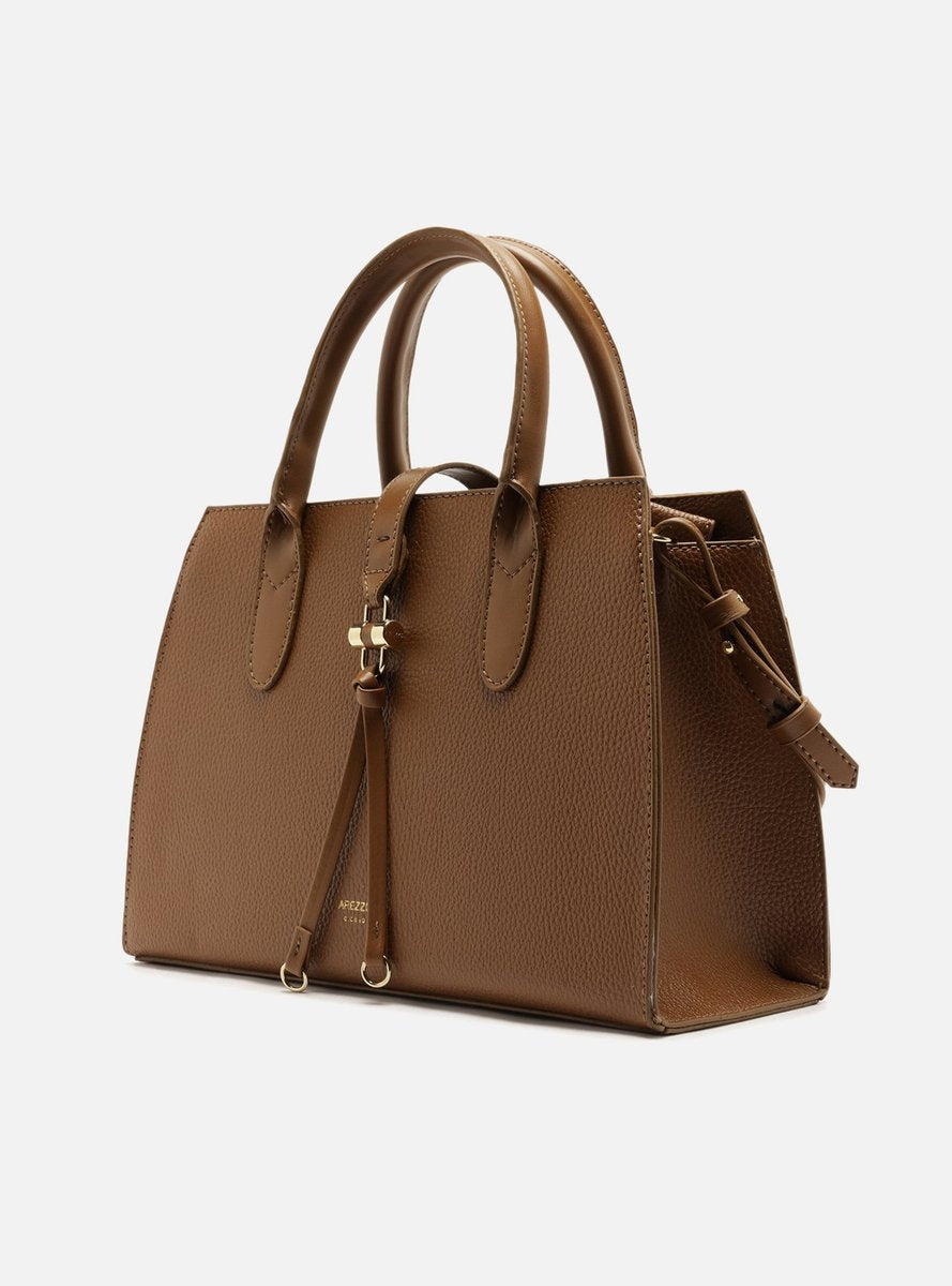 BOLSA TOTE MARROM GRANDE METAL TIRAS FRONTAIS A 50011 0895 0008 AREZZO Imagem secundária do produto