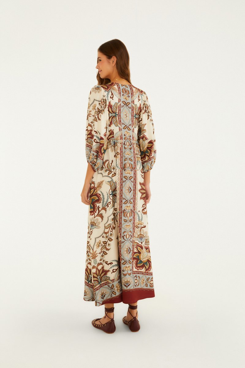 VESTIDO LONGO JARDIM MAJESTOSO 361153 FARM RIO