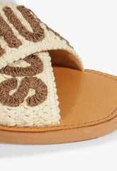 SANDÁLIA RASTEIRA DE X SCHUTZ LOGO TRICÔ OFF S 20889 0119 0001 SCHUTZ