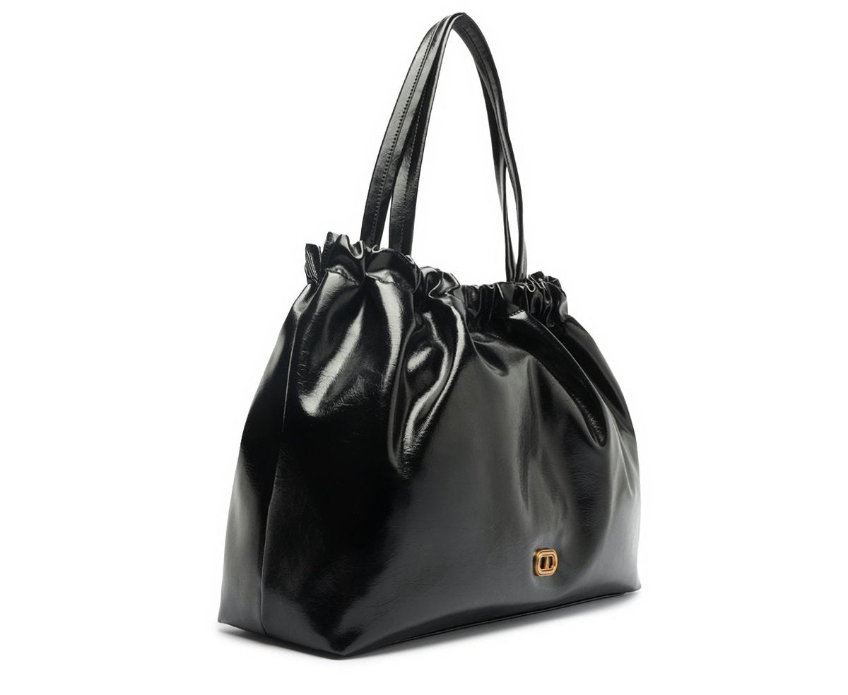 BOLSA SHOPPING GRANDE RUCHED PRETA C 50039 0023 0001 ANACAPRI Imagem secundária do produto