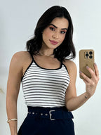 Look completo com blusa regata Skenn Basic 364159 feminina