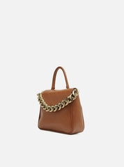 BOLSA SATCHEL MARROM PEQUENA CORRENTE A 50023 0757 0004 AREZZO
