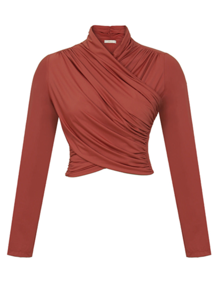 Blusa drapeada 414118 Skenn feminina em view frontal Imagem principal do produto