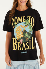 BLUSA T-SHIRT MEDIA BANANARA 344257 FARM RIO