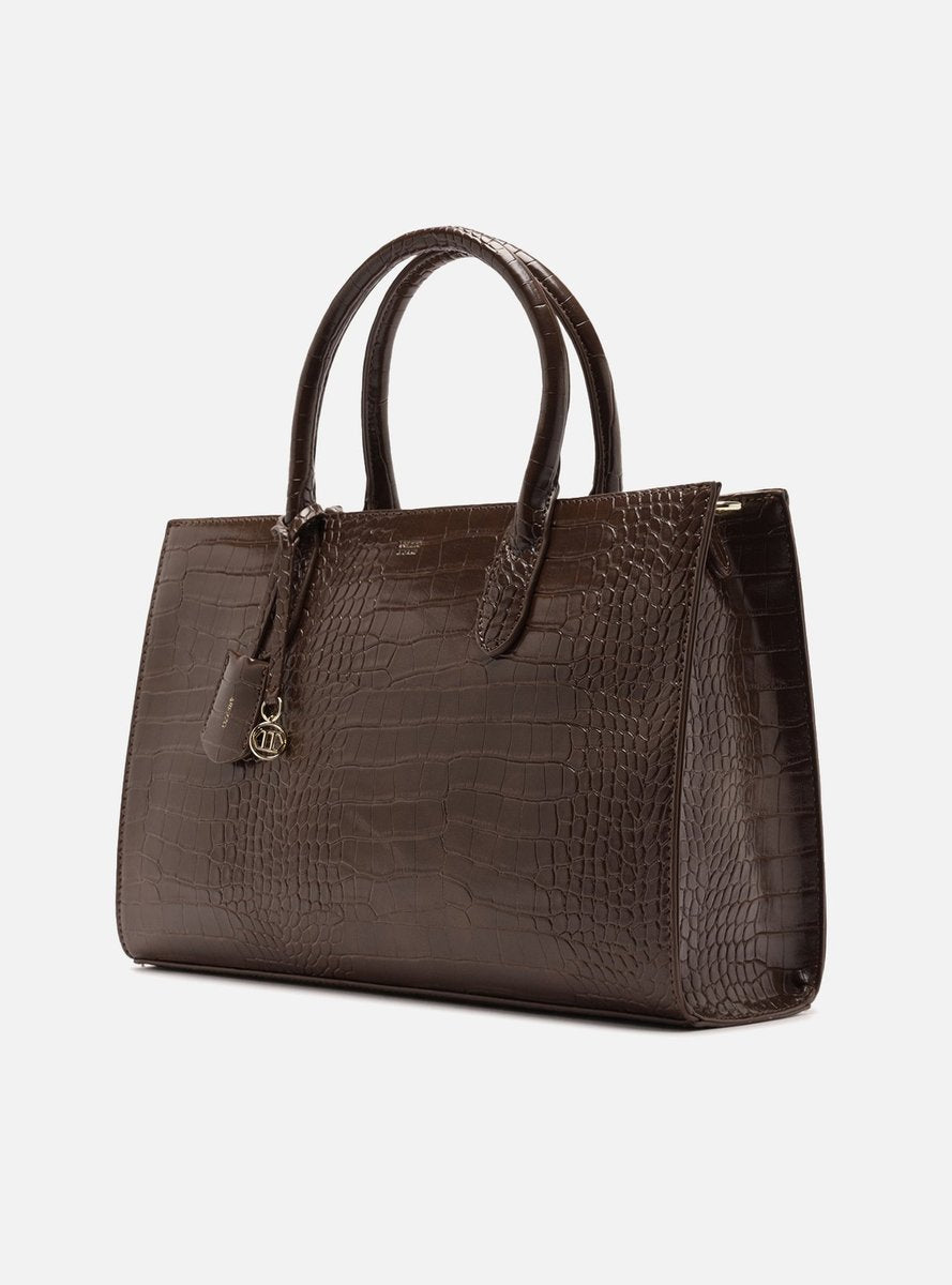 BOLSA TOTE MARROM CROCO GRANDE A 57100 2619 0002 AREZZO Imagem secundária do produto