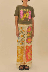 BLUSA T-SHIRT FIT PASSAROS 339964 FARM RIO