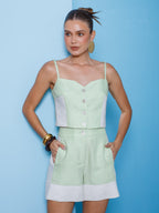 Shorts Feminina SKENN ref. SHORTS LISTRADO - VintedoisK